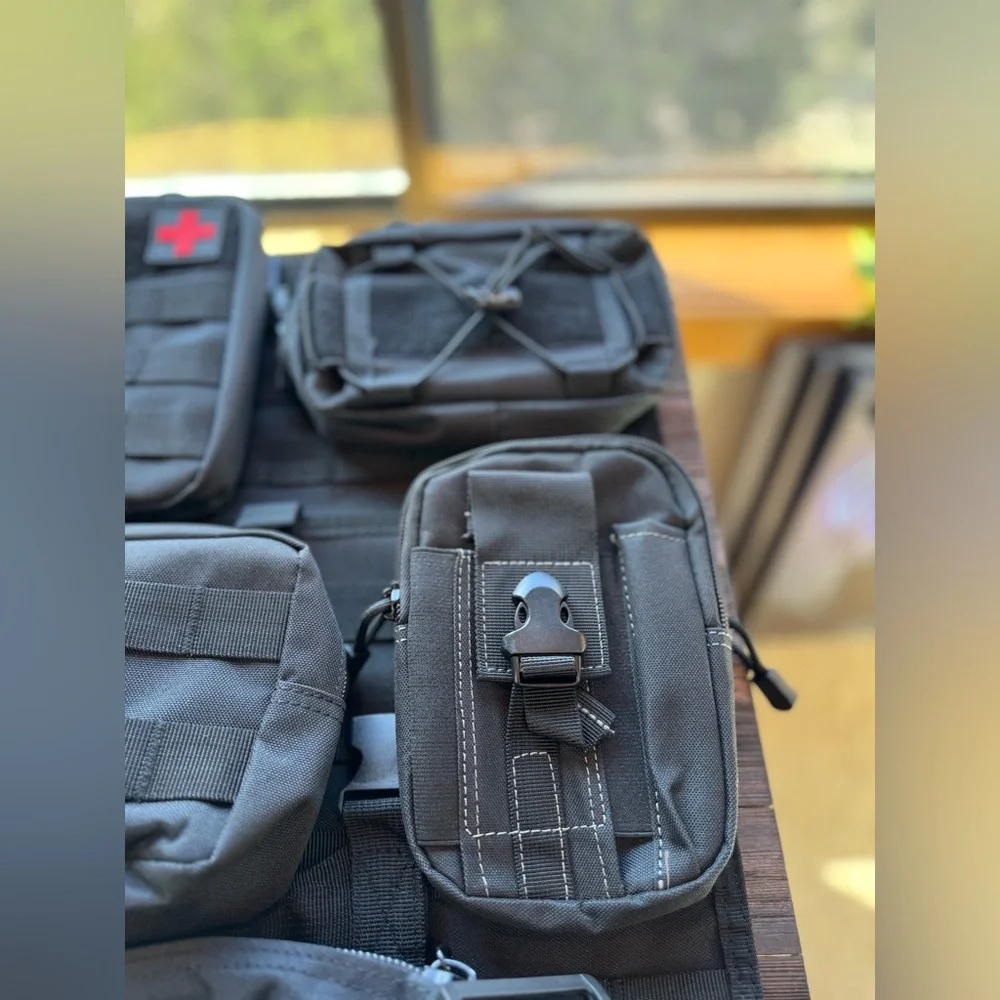 Tactical seat back organizer(Obsidian Black)